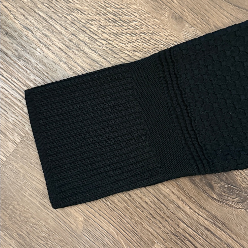 Ming Wang Textured Black Knit Cardigan Jacket Size Small - Picture 6 of 6